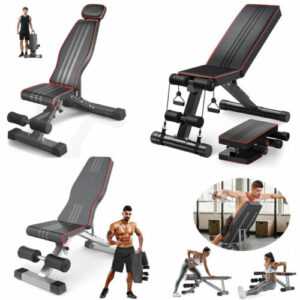 Hantelbank Trainingsbank Multifunktion Bank Schrägbank Klappbar Homegym Sport DE