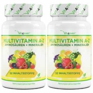 2x Multivitamin A-Z = 240 Tabletten 32 Zutaten Vitamine Mineralien MHD 05/24