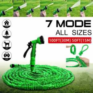 Flexibler Gartenschlauch dehnbarer Wasserschlauch Flexischlauch Grün 15m 30m DHL