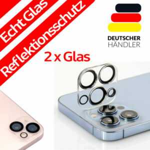 2x Kamera Schutzglas Für iPhone 15 14 13 12 11 Pro Max 9H Panzerfolie Echt Glas