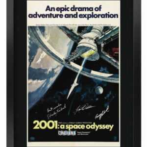 2001 Space Odyssey A3 gerahmt Geschenk bedruckt Poster signiertes Bild für Filmfans