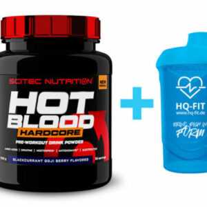 Scitec Hot Blood Hardcore - 700 g - Pre-Workout Booster BCAA Amino + Shaker