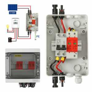 Solar Anschlusskasten Photovoltaik DC 1-2-strings Überspannungsschutz 0% MwSt.