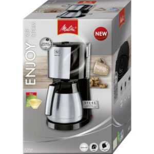 Melitta Enjoy Top Therm Edelstahl/Schwarz 1017-08 Filterkaffeemaschine Thermokan