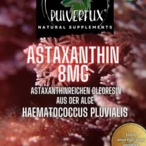 Astaxanthin Softgel Kapseln 8mg 180 Stück ⭐ Vegan ohne Zusatz- oder Füllstoffe !