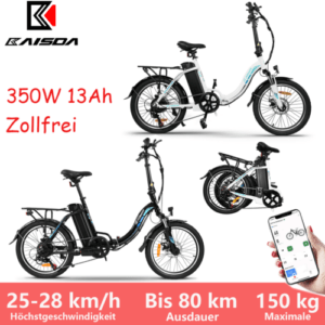 E-Bike Klapprad 20 Zoll 36V leichtes Elektrofahrrad für Senioren & Damen /Herren