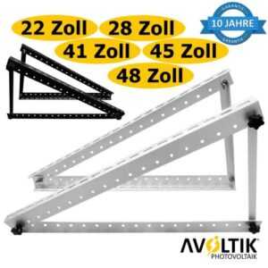 Solarpanel Solarmodul Halterung bis 118cm Photovoltaik Aufständerung PV Montage