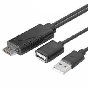 USB-Buchse auf 1080P HDMI-Stecker HDTV-Adapter Ladeadapter für IOS Android 3in1
