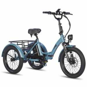 20 Zoll E-Bike Elektro Dreirad Cruiser Bike Trike Tragbares 3-Rad-Fahrrad 500W