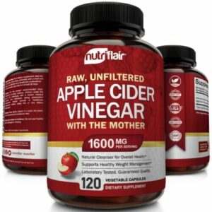 Apfelessig-Kapseln – 1600 mg mit The Mother 120 vegane Keto-Pillen
