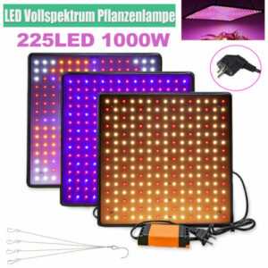 LED Pflanzenlampe Zimmerpflanzen Vollspektrum Grow Panel Pflanzenlicht Garden