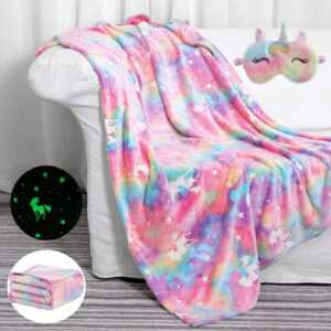 Kinder Kuscheldecke Sofadecke Leuchtdecke Decke Glow in the dark