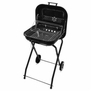 Grill BBQ Holzkohlegrill Camping Standgrill Klappgrill Stahl Gestell Mit Deckel