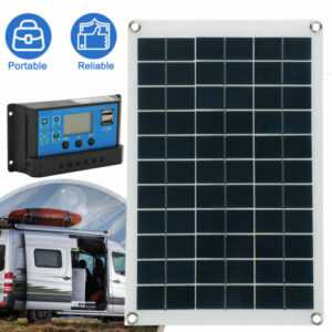 100W 12V Solarpanel Kit Solarmodul USB-Ladegerät Solarzelle Solar 100A Regler