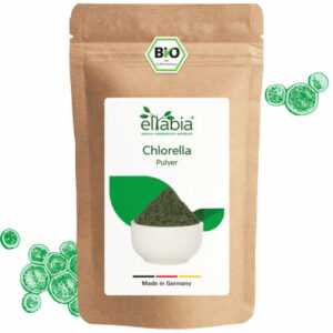 Bio Chlorella Pulver | Premium Rohkost-Qualität | 100% rein ohne Zusätze | Vegan
