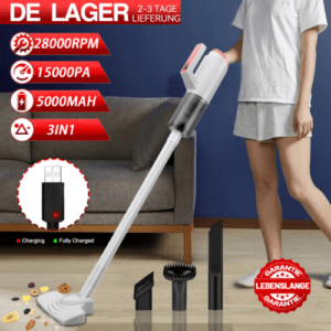3-in-1 Handstaubsauger Staubsauger Beutellos Sauger Vacuum Cleaner mit Kabel