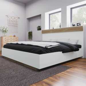 Doppelbett Holzbett 180x200 cm Schwebebett Bettrahmen Bettgestell mit Lattenrost
