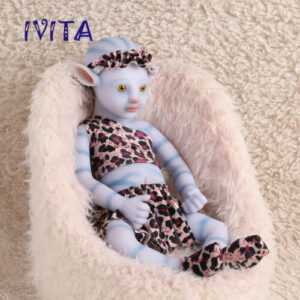 IVITA 17'' Avatar Full Body Silicone Baby Doll Lifelike Floppy Silikon Puppe