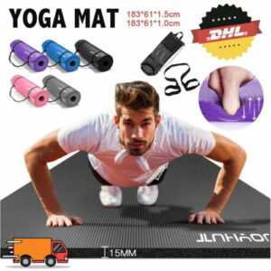 Yogamatte Fitnessmatte Sportmatte Bodenmatte Gymnastikmatte Pilate Fitness 1/1.5