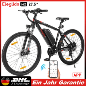 Eleglide M2 E-Bike 27,5 Zoll Offroad E-Mountainbike Elektrofahrrad mit App, LED