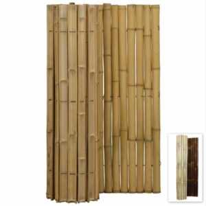 Sichtschutz Bambus Zaun Gartenzaun Windschutz Bambusmatte Halbschalen BARU (HxB)