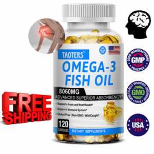 Omega-3-Fischöl-Ergänzungsmittel–Essentielle Fettsäuren,Kein Fischgeruch,EPA DHA