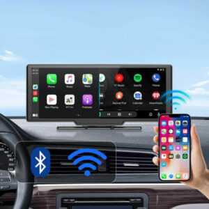 Apple Carplay & Android Auto-Bildschirm fürs Auto mit 2,5K Dashcam 10,26 Zoll