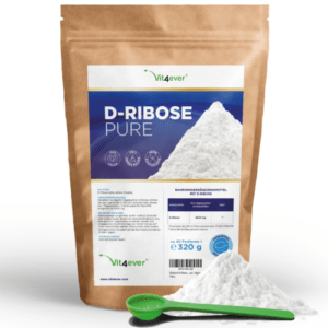 D-Ribose Pulver 960g - 100% rein / vegan & naturbelassen + Dosierlöffel - ATP