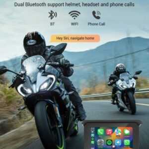 Wasserdichtes Motorrad-Navigationssystem mit kabellosem Apple CarPlay & Android