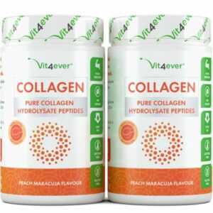 Collagen Pulver 1200g - 100% Rinder Kollagen Hydrolysat Pfirsich Marac MHD 07.24