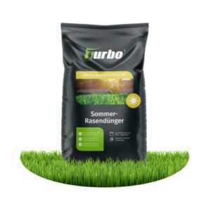 Turbogrün Sommer-Rasendünger für 250 m² - Sattes Grün im Sommer