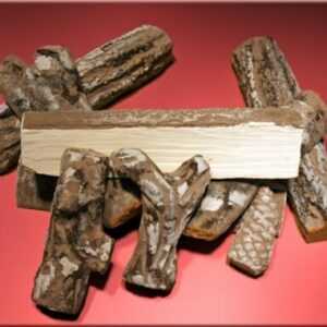 ##Dekoholz für Gelkamin Holzscheite, Keramikholz, Bio Ethanolkamin###