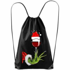 Grinch Wein Turnbeutel Rucksack mit Innentasche Geschenk Geburtstag Souvenir