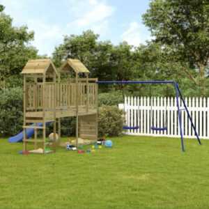 Yolola Spielturm  Gartenspiele Für Kinder mit Brücke x Wellenrutsche1 x K6S7