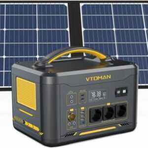 VTOMAN 2200W/1500W Tragbare Powerstation 1548Wh Solargenerator LiFePO4 Camping