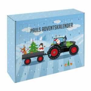 Striefchen® DIY Adventskalender zum Befüllen| Traktor Motiv | mit Wunschtext