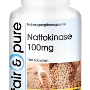 Nattokinase 100mg - 180 Tabletten - hochdosiert - vegan | fair & pure