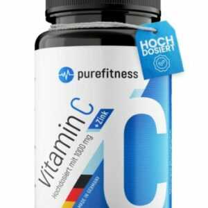 Purefitness Vitamin C hochdosiert 1000 mg + 25mg  Zink 180 Tabletten 184g