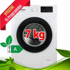 Waschmaschine 7 kg Frontlader 1400 Umin Waschvollautomat Dampf LED Dampf Display