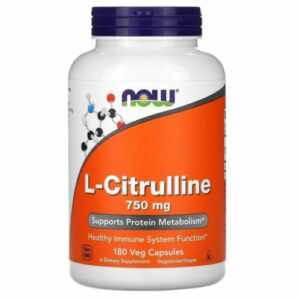NOW Foods, L-Citrulline, L-Citrullin, 750 mg, 180 pflanzliche Kapseln