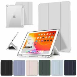 Stifthalter Smart Cover Apple 10.2" iPad 7. 8. 9. Gen Case Pencil Schutz Hülle