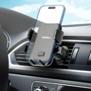 UniVexx Handyhalterung Auto, Handyhalter mit Schnellverschluss-Taste, Kfz, Lkw