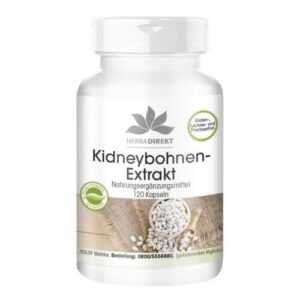 Kidneybohnen-Extrakt 120 Kapseln mit Chrom, Grüner Kaffee + Bockshornklee, VEGAN