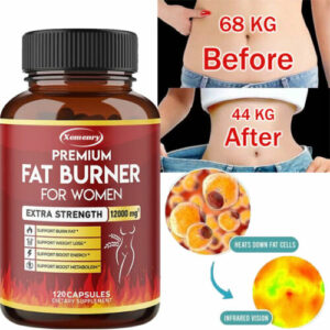 Premium Fat Burner for Women 12000mg -Abnehmen, Appetit Unterdrücken, Entgiftung