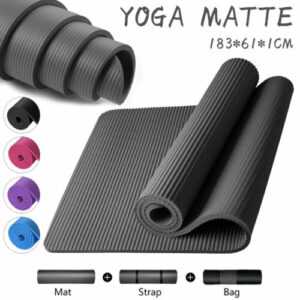 10mm Yoga Matte Fitnessmatte Sportmatte Bodenmatte Gymnastikmatte Pilates Fitnes