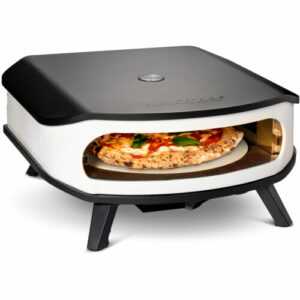 Cozze Pizzaofen 17", mit rotierendem Pizzastein, schwarz