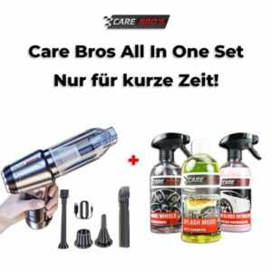 Care Bros All In One Set Akku- Handstaubsauger + Auto Pflegeprodukte