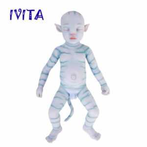Lebensechte Augen geschlossene Avatar-Puppe 20" Silikon-Wiedergeburtspuppe