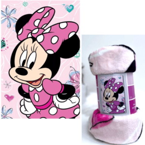 Fleecedecke Minnie Maus 100x150 cm Flanell Flauschdecke Fleece