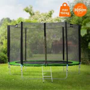 Gartentrampolin Komplettset Zubehör Netz Leiter Trampolin Kindertrampolin Ø305cm